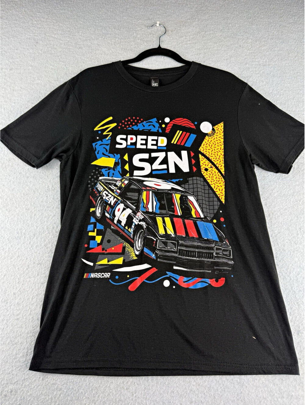 District NASCAR Speed SZN Graphic Auto Racing T-Shirt, Black, Size M